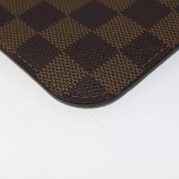 LOUIS VUITTON Damier Ebene Neverfull MM Pouch Accessory Pouch LV Auth 116283 - Picture 3 of 16